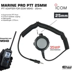 MARINE PRO PTT ADAPTER - 25MM