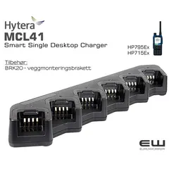 Hytera MCL41 - Smart 6-Way Multi Unit Charger  (HP795Ex, HP715Ex)