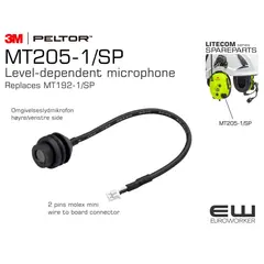 3M Peltor MT205-1/SP - Level-dependent microphone