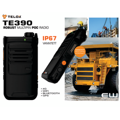 Telox TE390 Multipin Robust Håndholdt POC terminal (4G, WiFi)