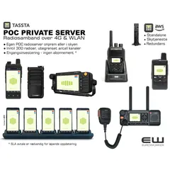 Tassta Private Server - POC Radio System (WiFi, 4G, WLAN)