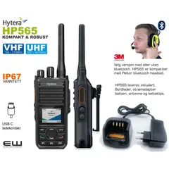 Hytera HP565 (VHF & UHF) DMR (IP67, Analog, Digital)
