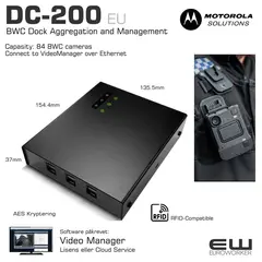 Motorola DC-200 BWC Dock Aggregation and Management