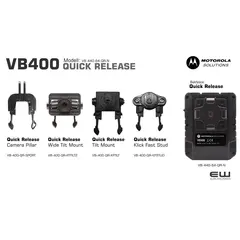 Motorola VB400 Quick Release Mounting