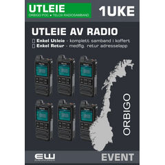 Korttidsleie Radiosamband til Festivaler, Arrangement, Event (7-14 dager)