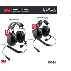 Inkl. Euroworker Serviceavtale - hjelp og support etter behov.
    Ny serie CH-3 headset i svart
    Industriheadset fra Peltor med PTT-knapp og direkte kobling til Icom radio
    Velg mellom følgende 3 kabler:

        FLX2-64 - 710019756 (2 pins med skruefeste:
            F1000, F2000, F29SR, F29SR2, F11, F21, F14/24, F14S, F24S, F25, F33G, F3Gs, F43G, F43TR, IC-F3000, F3001, F3002, IC3011, F3021, F3021S, F3021T, IC F-302 S, F4000, F4001, F4002, F4011, F4021, F3021S, F4021T, F4026

        FLX2-44 - 7100197565 (Icom multipin):
            F31, F41, F30G, F31G, F40G, F41G, F50, F51, F60, F61, F70, F80, 3161, F3161S, F3161DT/T, F3161DS/S, F3162, F3262, F4061S, F4161, F4161DS/S, F4161DT/T, F4162DT, IC- M88 and all Icom multiple-pin radios.

        FLX2-35 - 7100197556 (Icom 2 pins vinklet)
            IC-F3, F3S, F4, F4S, F4TR, F10, IC-H2, H6, J12, M5, U12, U16, 4008, 4088A, T7H. Vertex: VX200 Series, VX500 Series, VX510 Series, VX52OUD.

    Velg ønsket festeanordning fra menyen:

        MT74H52P3E-111 SV- Hjelmfeste (SAP id: 7100325910)
        MT74H52A-111 SV - Hodebøyle (SAP id: 7100326362)

    Viktig forbedring med forsterket lyd i høyttaler verd bruk mot digitalt samband.
    Behagelig fyldig lydkvalitet beregnet for heldagsbruk
    Lydisolerende dual mold design gir slankere skall med bedre dempning.
    Vanntett mikrofon egnet for alle typer støy
    Nyutviklet hodebøyle med jevnere trykkfordeling og komfort for heldagsbruk
    Avtagbar flexkabel slik at samme headset alternativt kan brukes til mobil, intercom eller en annen sambandsradio
    Farge gul for god synlighet - sikkerhet er viktigst.
    Avtagbar stereo flexkabel
    Egnet for bruk i alle miljøer hvor det er støy - feks:
     
        industri
        offshore
        produksjon
        bygg og anlegg
        oppdrett
        event mv.