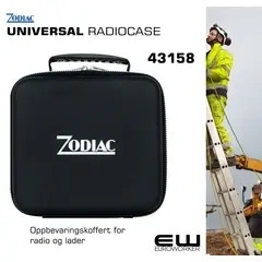 Zodiac oppbevaringskoffert
    Universal koffert med plass til radio, batteri, lader, antenne og tilbehør.