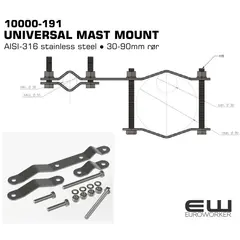 Scan Antenna 10000-191 - Universal maste- og rørfeste