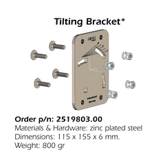 SIRIO TB-2 Steel tilting bracket for WY range 2519803.00