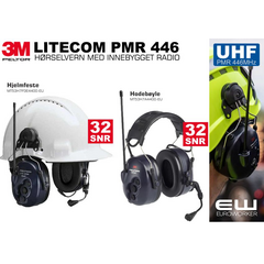 3M Peltor LiteCom PMR 446 - Innebygget 446MHz radio MT53H7A4400-EU MT53H7P3E4400-EU