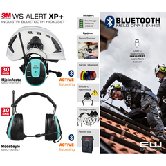 3M Peltor WS Alert XP+ Industri Bluetooth Headset_MRX21P3E2WS7_MRX21A2WS7_euroworker