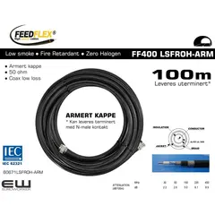 Coax FF400 LSFROH Armert Coax cable (Low Smoke, Fire Retardant, Zero Halogen, 50Ohm)