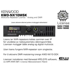 Kenwood KWD-NX10-DCK - Multisite Repeater License - Analog and DMR (NXR-1000 serie)