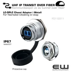For fiberkabel tilkobling til skap
LC-DPLC Chassi Adapter i Metall
