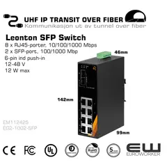 Leonton 10 Posrt SFP Switch Mediaconverter