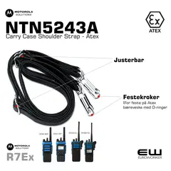Motorola  NTN5243A Carry Case Shoulder Strap - Atex