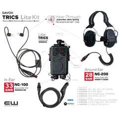 SAVOX Trics Lite - Tactical Radio Intercom Communication System