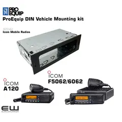ProEquip DIN Innfelling monteringsbrakett for Icom A120, F5062, F6062 - 82042