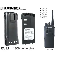 Replacementbattery RPB-HNN9013 for Motorola PMNN4151AR