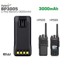 Hytera BP3005 - 3000mAh Li-Poly batteri (HP505, HP565)