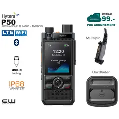 Hytera P50 POC terminal (LTE & WiFi, Multipin, IP68)