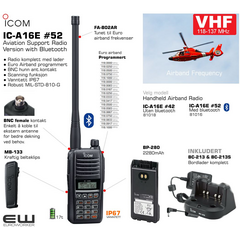Icom IC-A16E - Euro VHF Airband Handheld Radio (Bakke flyradio, Bluetooth)_ euroworker_ Velg modell fra menyen: 

    IC-A16E #42 - Uten bluetooth (81018)
    IC-A16E #52 - Med bluetooth (81016_euroworkerIcom IC-A16E - Euro VHF Airband Handheld Radio (Bakke flyradio, Bluetooth)_ euroworker_ Velg modell fra menyen: 

    IC-A16E #42 - Uten bluetooth (81018)
    IC-A16E #52 - Med bluetooth (81016_euroworker