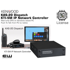 KTI-5M (IP System Controller) er en nettverksadapter for Kenwoods digitale DMR-repeatere. Produktet fungerer som en bro som kobler repeateren til et IP-nettverk, noe som muliggjør avanserte funksjoner som utvidet dekning og integrasjon med andre systemer.

Nøkkelfunksjoner:

    Multi-Site IP-nettverk: Lar deg koble sammen flere repeatere over et IP-nettverk for å skape et større dekningsområde.

    IP-konsollintegrasjon: Støtter AIS (Application Interface Standard) for å koble DMR-systemet til en IP-basert dispatch-konsoll for sentral styring og kommunikasjon.

    Tredjepartsintegrasjon: Muliggjør tilkobling til tredjepartsapplikasjoner for for eksempel taleopptak og styring av anrop.
