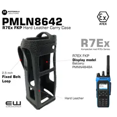 Motorola PMLN8642 - R7Ex FKP Hard Leather Carry Case  (Fixed Belt Loop)_euroworker