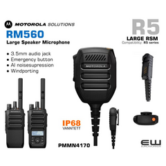 Motorola RM560 Large Speaker Microphone (R5, 3,5mm audio)