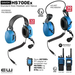 Savox HS700Ex Atex Industry Headset for External PTT (Nexus J11)_euroworker