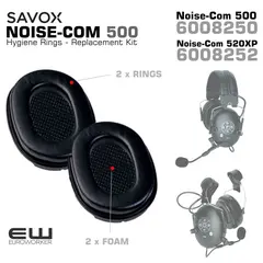 NOISE-COM 500 og 520XP, 6008250,. 6008252