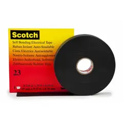 Scotch® 23 Selvvulkaniserende gummitape med liner 19mm x 9.15 m svart
