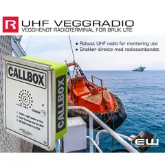 Ritron - Kunderadio - callbox - intercom calling publikumsradio Wall Mount UHF 400-470MHz (Analog, DMR) euroworker
