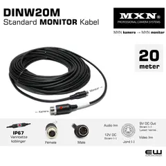 MXN Standard Monitor Cable - DINW20M 20m - euroworker