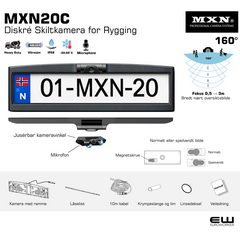 MXN20C Diskré Skiltkamera for Rygging
