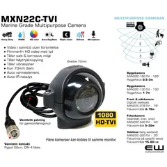 kulekamera Ryggekamera Fokuskamera Blindsonekamera MXN Ball Camera MXN22C-TVI_euroworker full HD