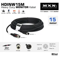 15m - MXN Heavy Duty Standard Cable - HDINW15M