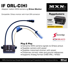 MXN IF ORL-C(H) - INTERFACE 1-CAM FOR ORLACO MONITOR (4-PIN DIN)