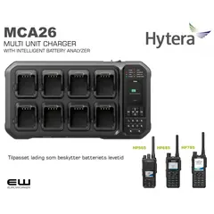 Hytera MCA26 Multi Charger with Battery Analyzer (HP5, HP6, HP7-series)