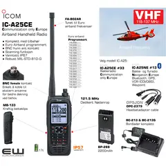 Icom IC-A25CE #33 VHF Airband Handheld Radio