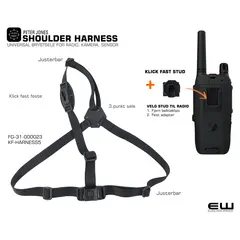 Peter Jones 3.punktsele med Klick Fast Stud (Chest Area Mounting)