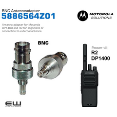 Antenna adapter for Motorola
DP1400 and R2 for alignment or
connection to external antenna