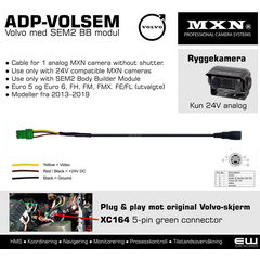 MXN ADP-VOLSEM - Volvo SEM2 BB modul - 1 24V Analog MXN Camera