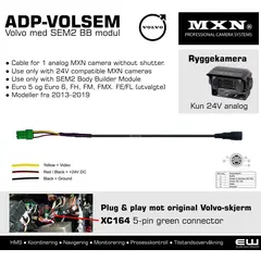 MXN ADP-VOLSEM - Volvo SEM2 BB modul - 1 24V Analog MXN Camera