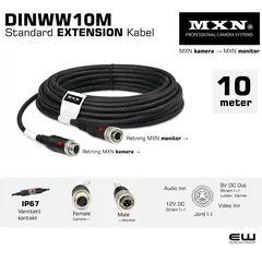 mxn DINWW10M EXTENSION SKJØTEKABEL FORLENGELSESKABEL  fra euroworker.cpt