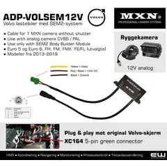 MXN ADP-VOLSEM12V - Volvo lastebiler med SEM2-system