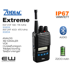 Zodiac Zodiac Extreme BT UHF & VHF (Analog, Rugged, Vanntett, Bluetooth)