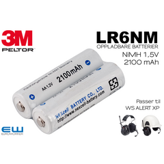 3M Peltor LR6NM Oppladbare Batterier (WS Alert XP)(710006468)