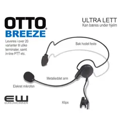 Otto Headset Breeze Neckband, PTT  (Motorola, Vertex, Sepura) PMLN6542A , FTN6582A, V4-BA2ST1,  V4-BA2MO5,  V4-BA2MO3B, PMLN6761A, ENMN4012A, CHP1450, CHP1750 , PMLN6542A , PMLN5979A, V4BA2BK1, V4-BA2CA1,  V4BA2CC1, V4BA2CD1, V4BA2CS1, V4BA2EB1, V4BA2CE1,  V4BA2EC1, V4-BA2KA2, V4BA2ME1, V4-BA2MG, V4-BA2MJ5, V4-BA2MM
