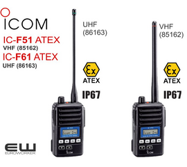 Icom IC-F51 ATEX + IC-F61 ATEX